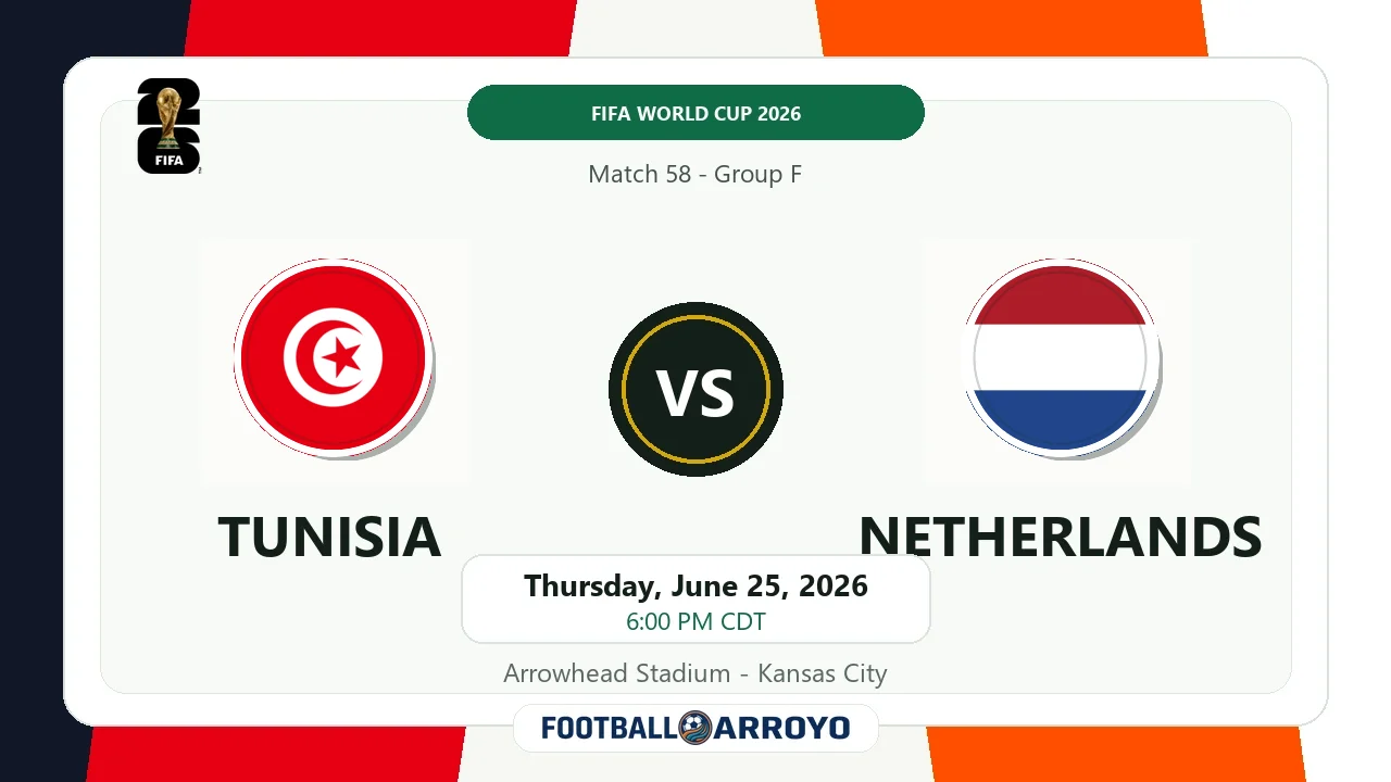Tunisia Vs Netherlands Match 58