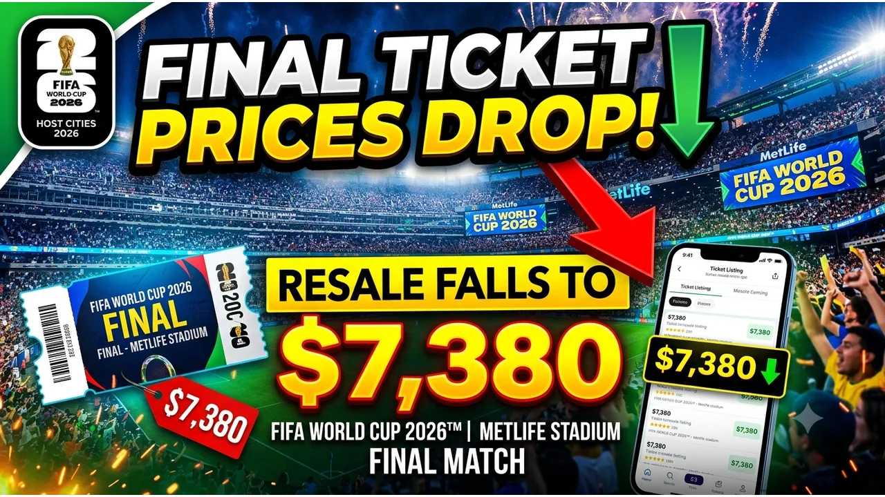 FIFA World Cup 2026 Final Ticket Prices Drop as Resale Falls to $7,380