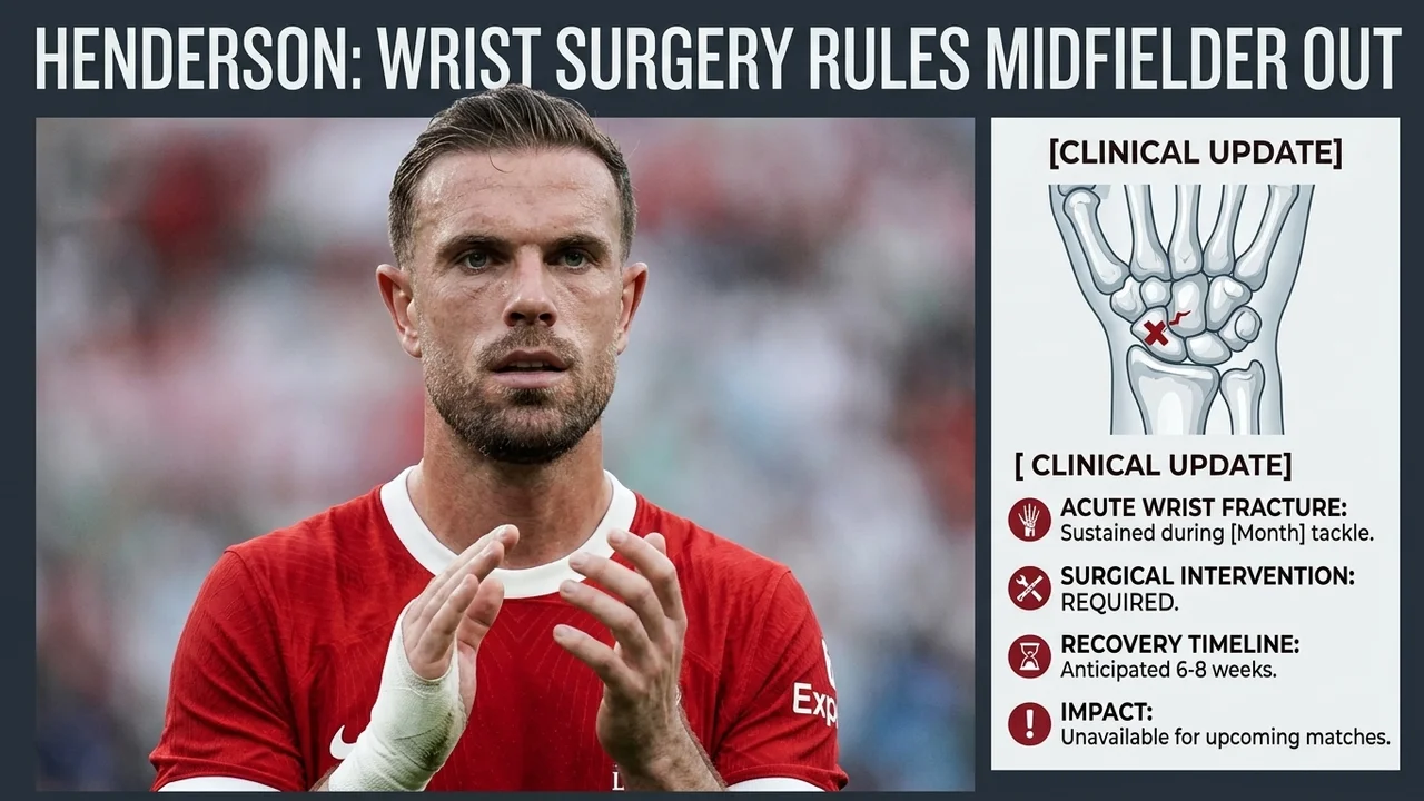 Jordan Henderson Ruled Out Of World Cup After Wrist Surgery Update