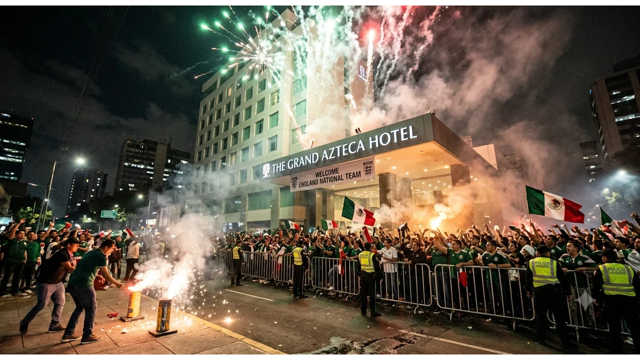 Mexico Fans Target England Hotel With Fireworks Before Azteca Clash