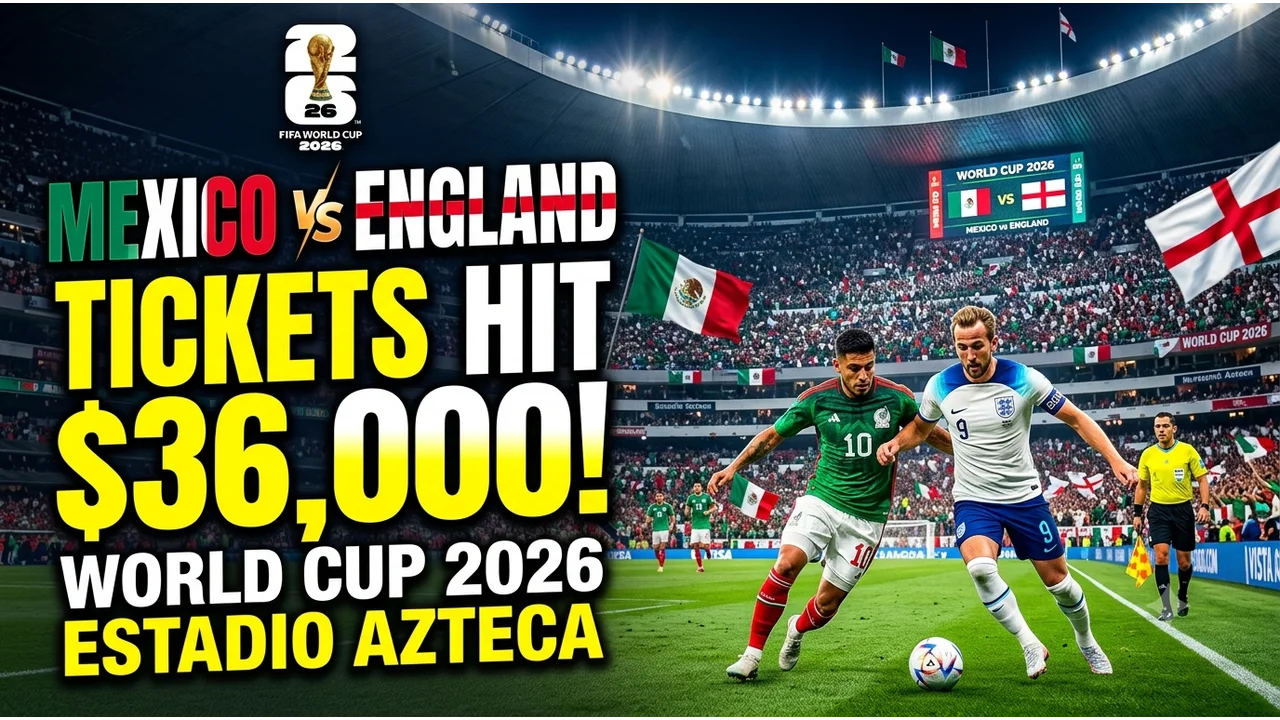 Mexico vs England Tickets Hit $36,000